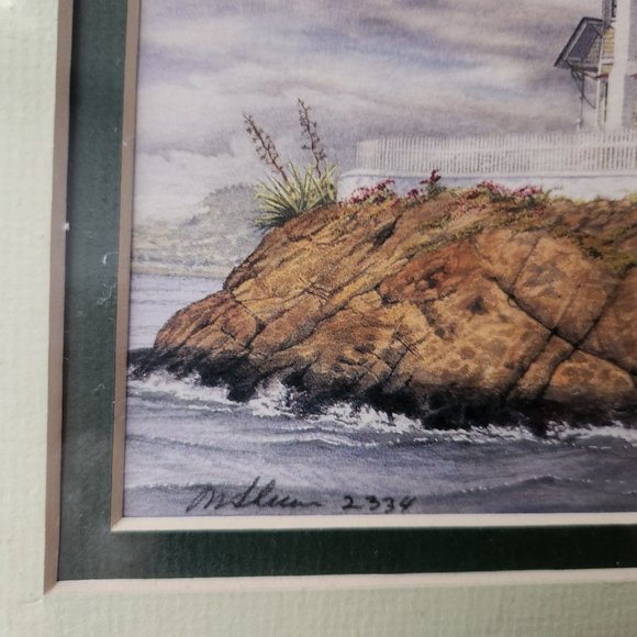 East Brother Lighthouse Richmond, CA Signed Print by March Sherman - Picture 5 of 6